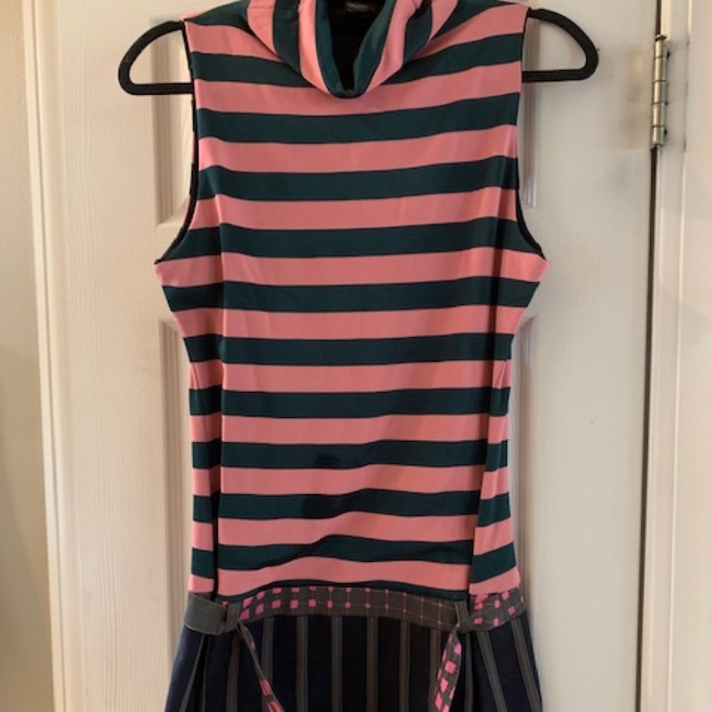 Custo Barcelona Mock Neck Sleveless Dress